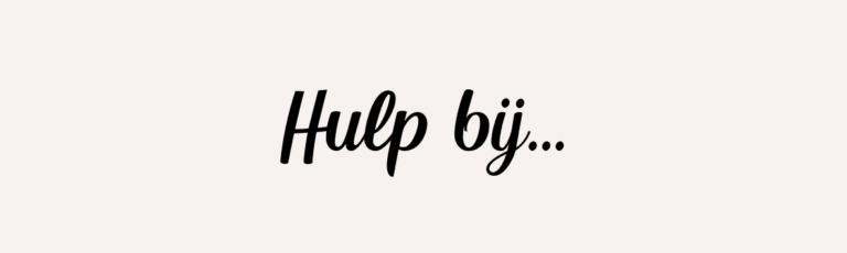 Hulp bij diverse klachten